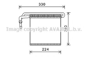 AVA QUALITY COOLING fdv459 -  Испаритель, кондиционер